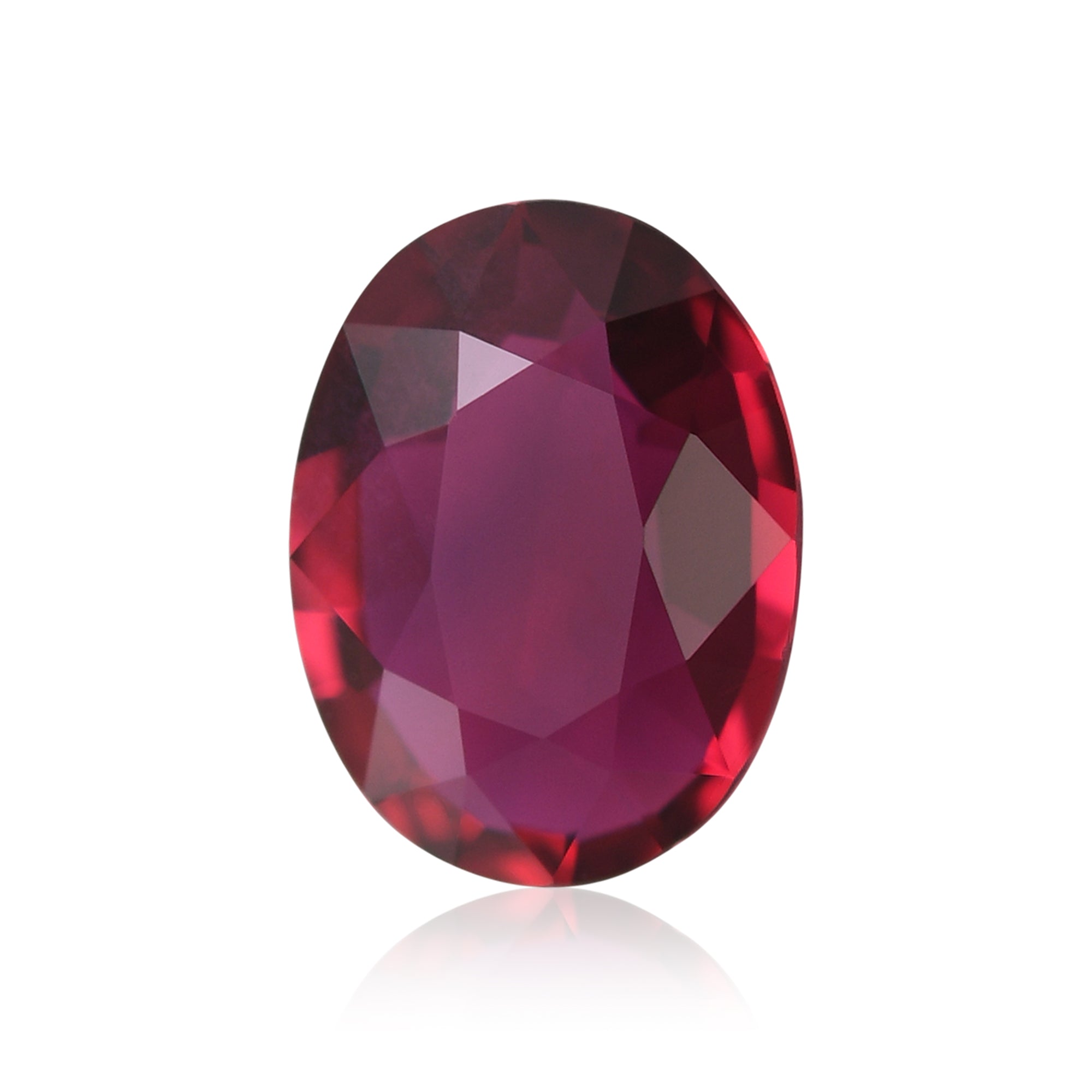 2.02 Carat Red MOZAMBICAN Oval Ruby GRS & AGL No Heat | LEIBISH