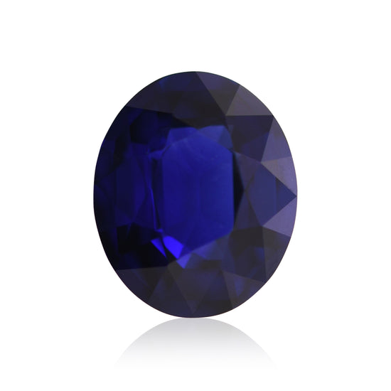 2.03 Karat blauer srilankischer ovaler Saphir