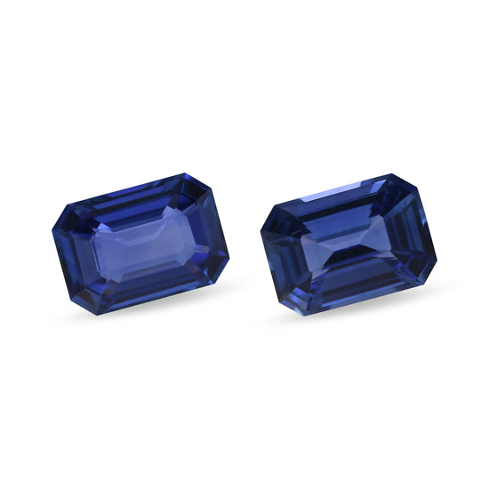 2.03 Carat Blue SRI LANKAN Emerald Sapphires Pair