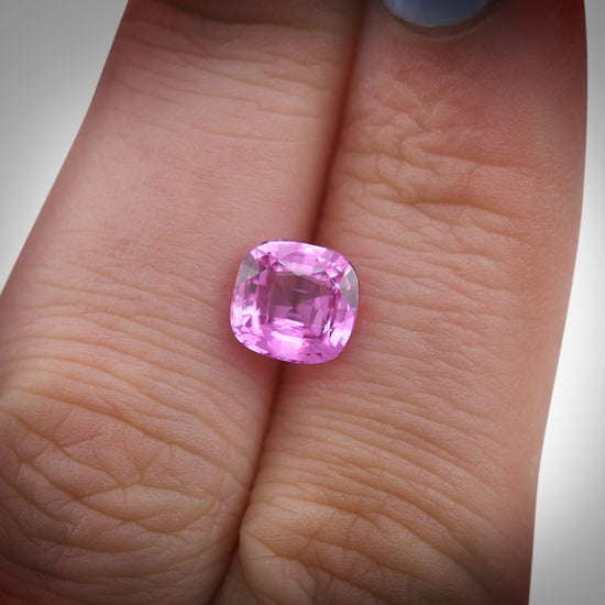 2.03 Carat Pink MADAGASCAR Cushion Sapphire