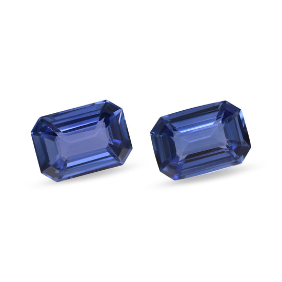 2.04 Carat Blue SRI LANKAN Emerald Sapphires Pair