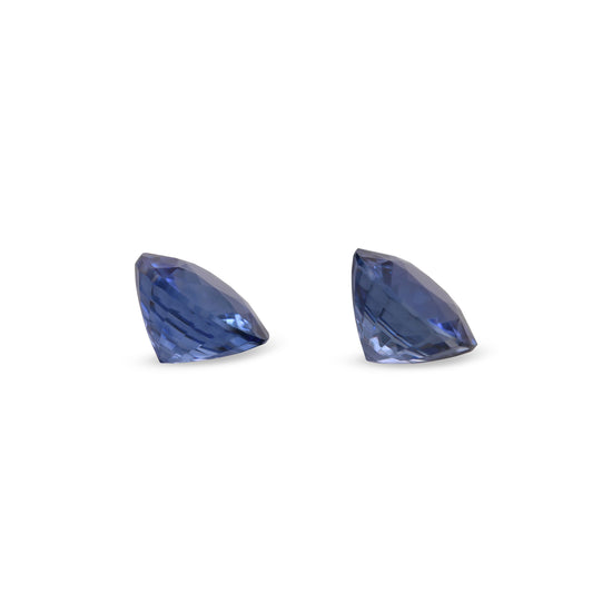 2.05 Karat blaue, runde SRI LANKA Saphire (Paar)
