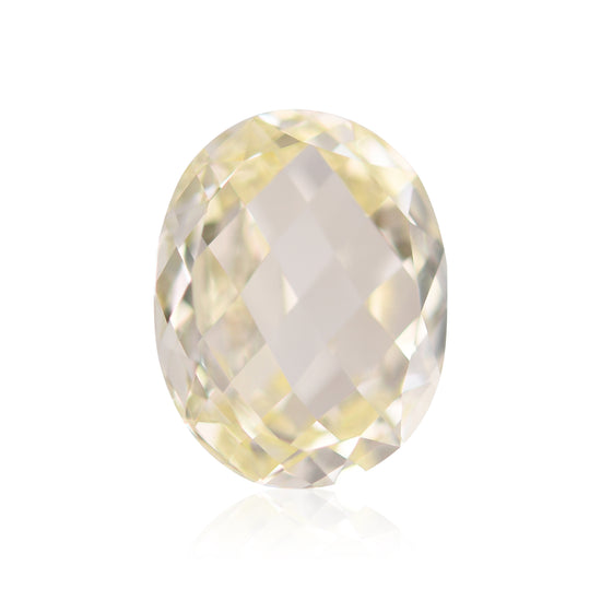 2.07 Carat Light Yellow Oval Diamond VS2 GIA