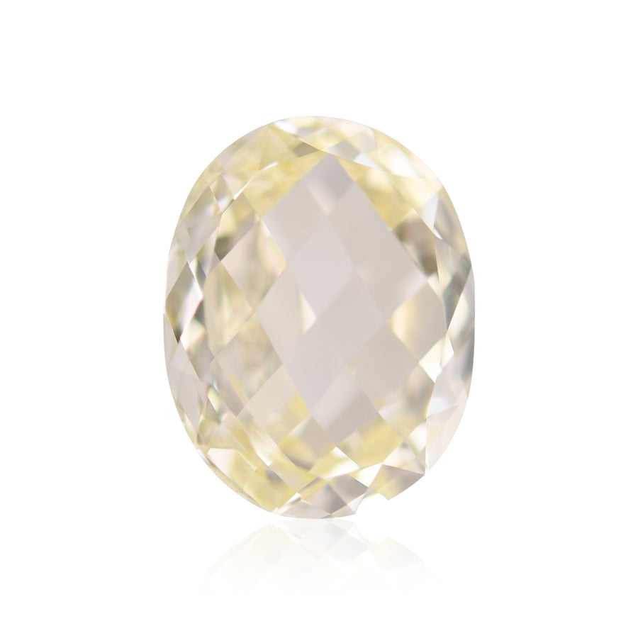 2.07 Carat Light Yellow Oval Diamond VS2 GIA