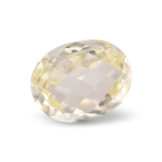 2.07 Carat Light Yellow Oval Diamond VS2 GIA