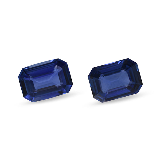 2.08 Carat Blue SRI LANKAN Emerald Sapphires Pair
