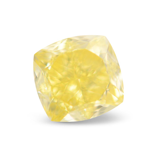 2.10 Carat Fancy Intense Yellow Cushion Diamond SI1 GIA