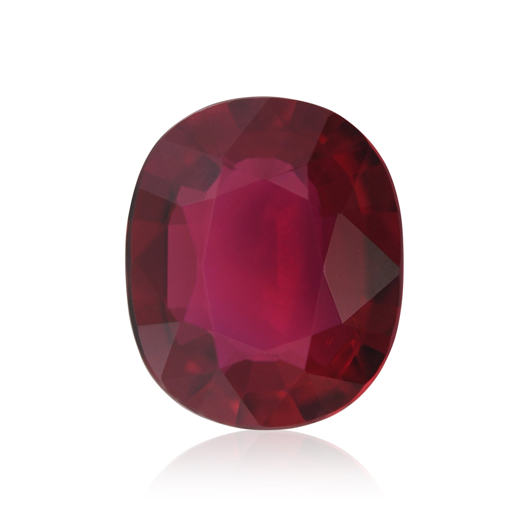 ruby 2.13 Carat Red MOZAMBICAN Oval Ruby AGL & GRS No Heat | LEIBISH