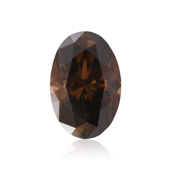 2.17 Carat Fancy Dark Orangy Brown Oval Diamond SI1 GIA