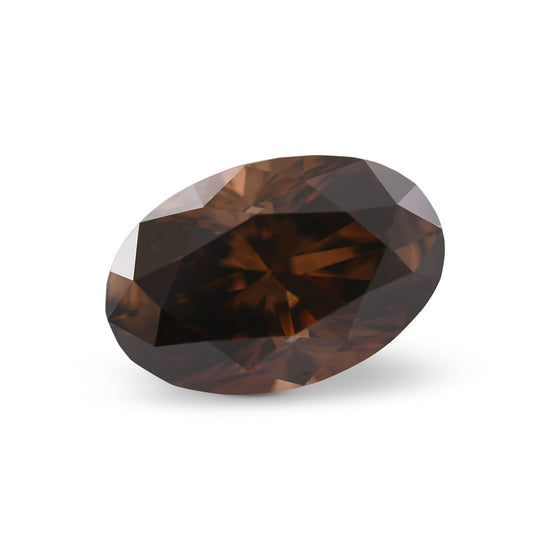 2.17 Carat Fancy Dark Orangy Brown Oval Diamond SI1 GIA