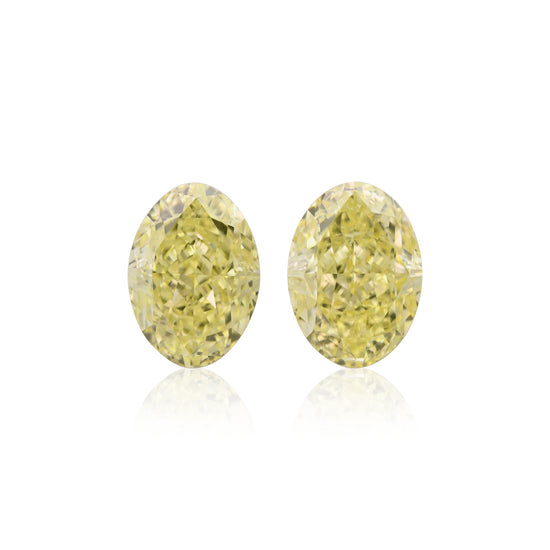 2.17 Carat Fancy Yellow Oval Diamonds VS2 GIA