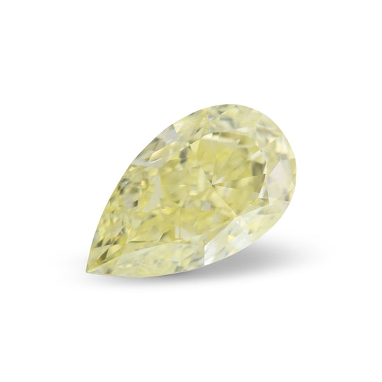 2.20 Carat Fancy Yellow Pear Diamond VS1 GIA