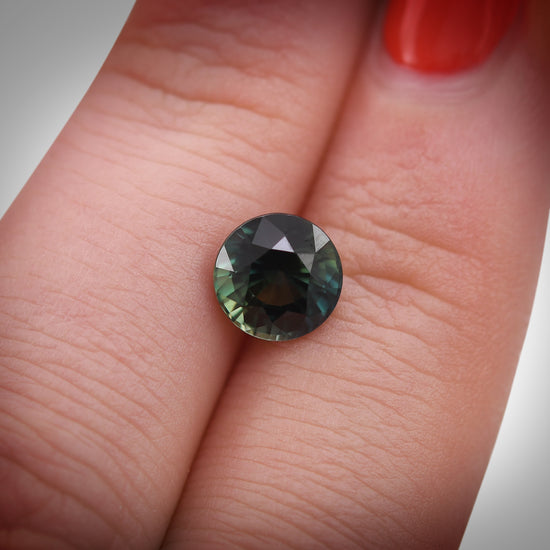 2.20 Carat Green MADAGASCAR Round Sapphire