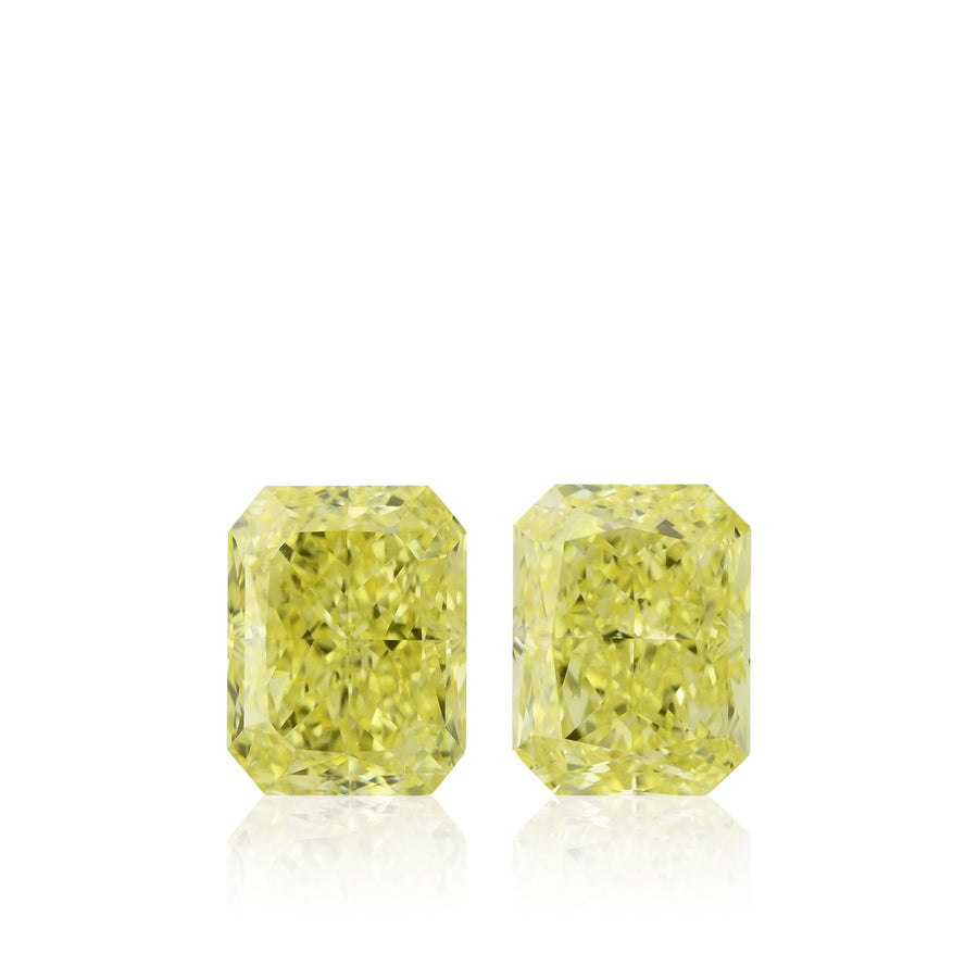 Diamanti Radianti GIA Giallo Intenso Fancy 2,22 carati VVS1