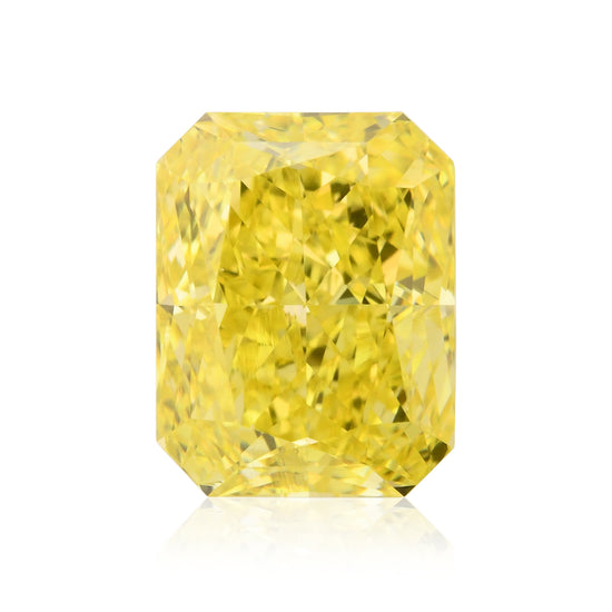 2,22 Karat Fancy Vivid Yellow Radiant Diamant VVS1 GIA