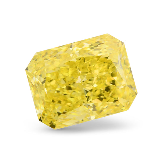 2.22 Carat Fancy Vivid Yellow Radiant Diamond VVS1 GIA