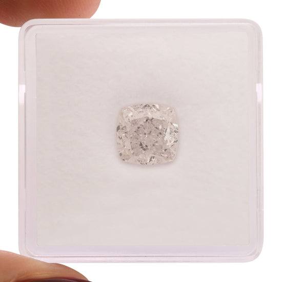 2.24 Carat Very Light Pink Cushion Diamond VS2 GIA