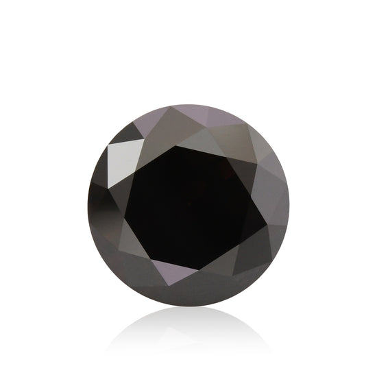 2.24 Carat Fancy Dark Brown Round Diamond (I1) GIA