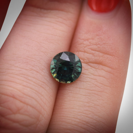 2.24 Carat Green MADAGASCAR Round Sapphire