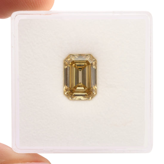 2.25 Carat Fancy Brown Yellow Emerald Diamond IF GIA