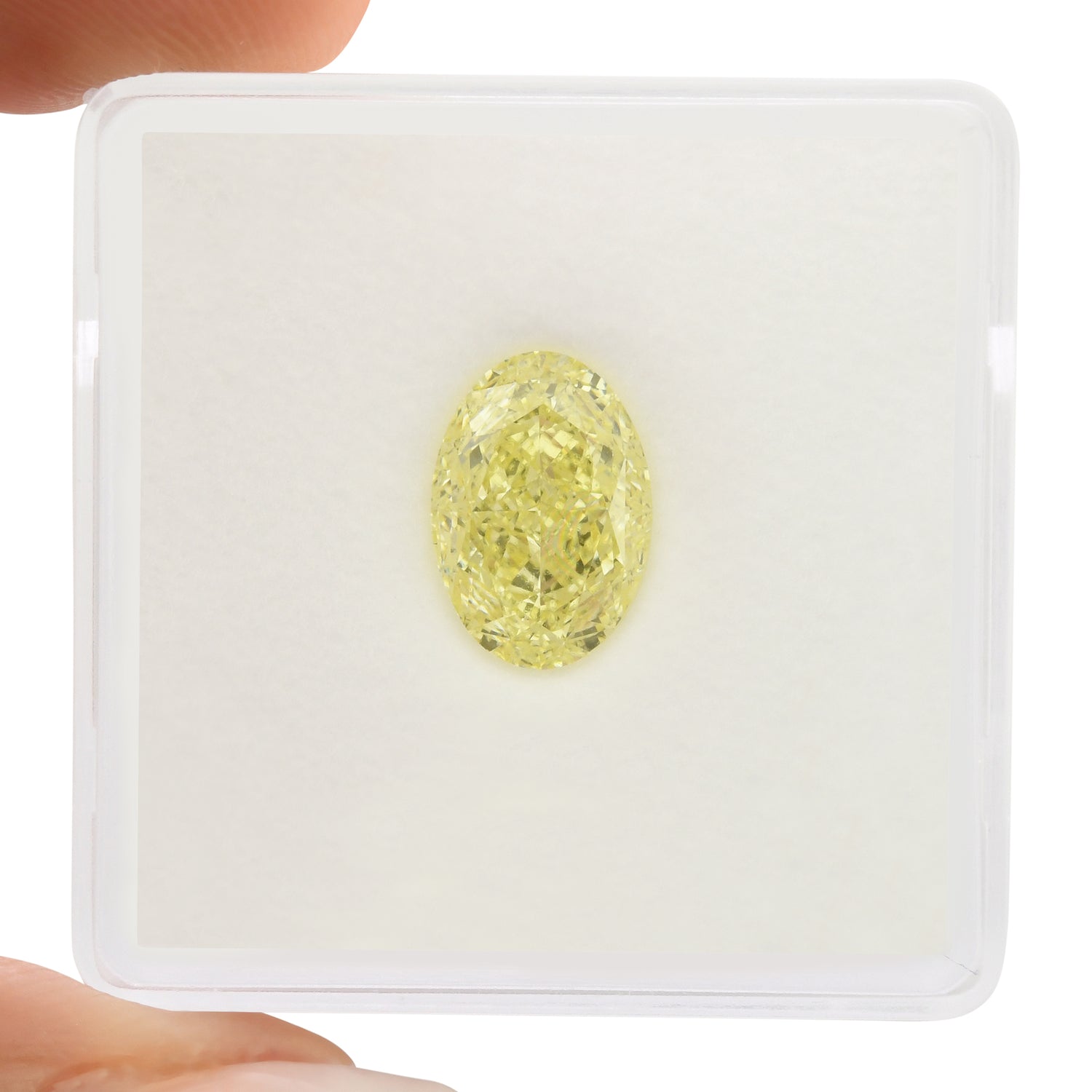 2.26 Carat Fancy Yellow Oval Diamond VS2 GIA