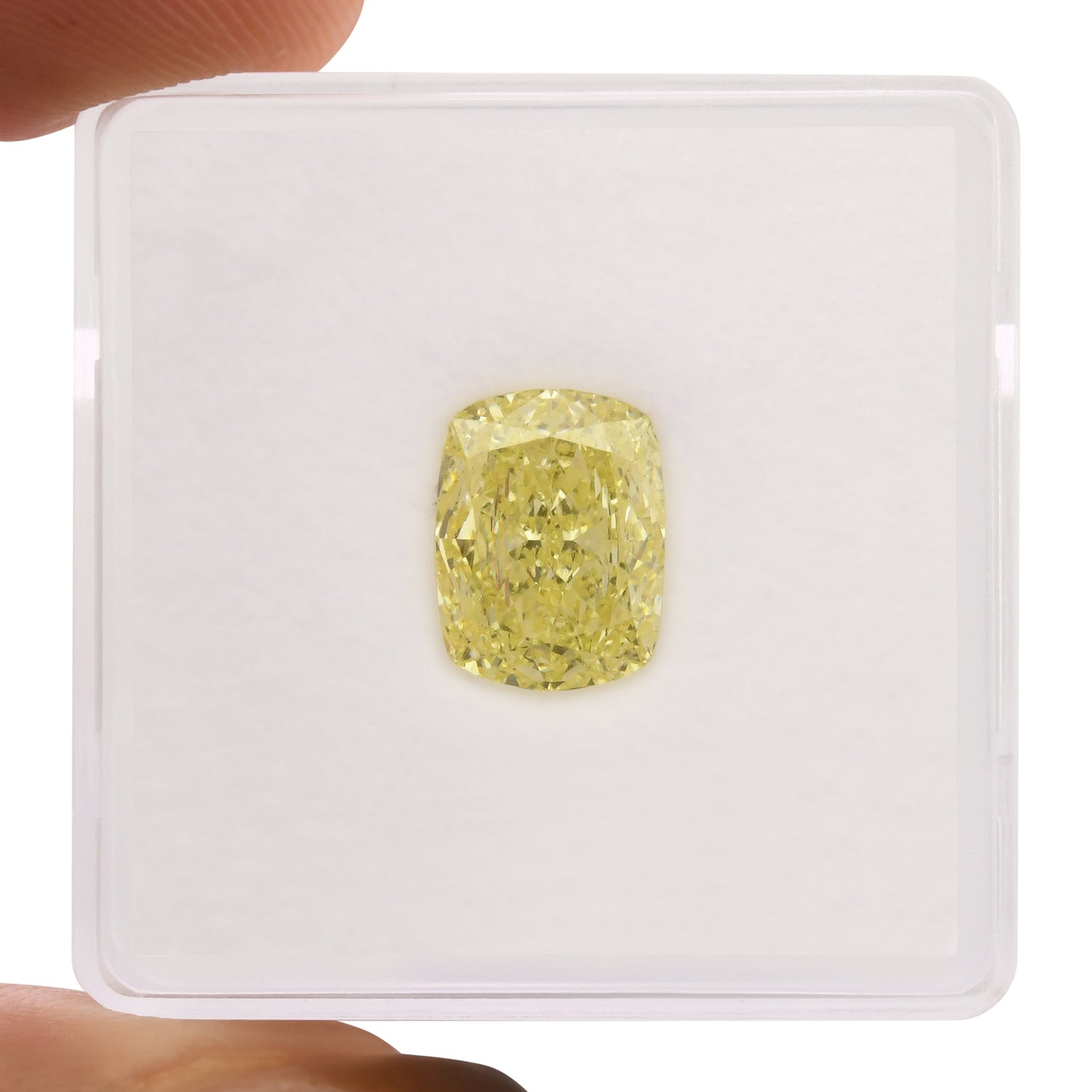 2.26 Carat Fancy Yellow Cushion Diamond VS1 GIA