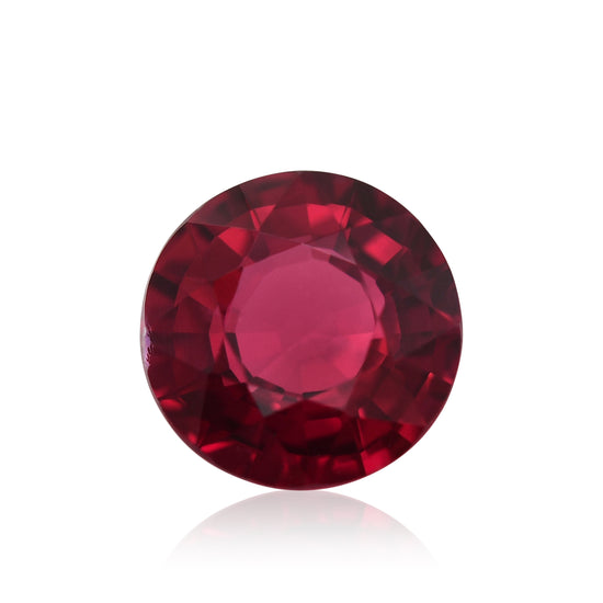 2.28 Carat Red MOZAMBIQUE Round Ruby GRS