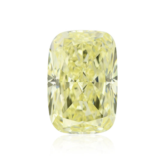 2,37 Karat Fancy Light Yellow Cushion Diamant VVS2 GIA