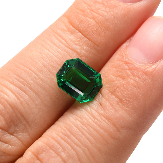 2,55 Karat Grüner KOLUMBIEN Oktagon Smaragd GUBELIN