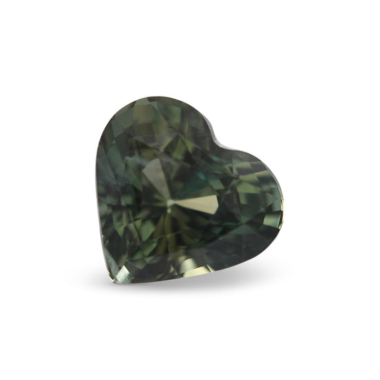 2.55 Carat Green MADAGASCAR Heart Sapphire