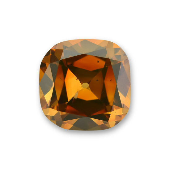 2.60 Carat Fancy Deep Brown Orange Cushion Diamond SI2 GIA