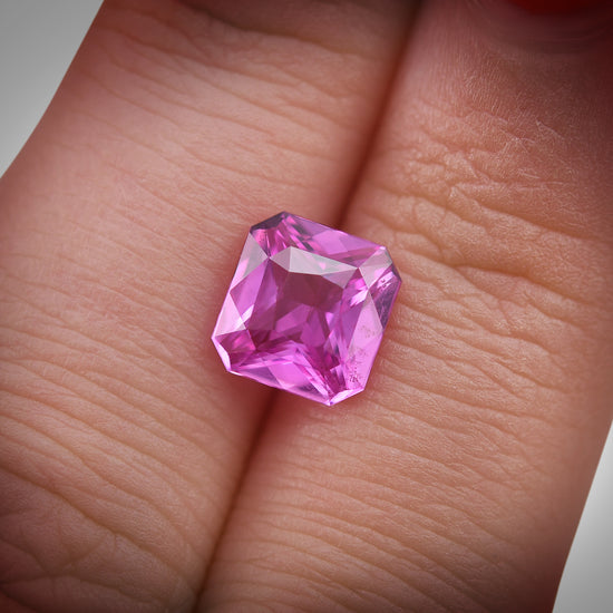 2.61 Carat Pink MADAGASCAR Radiant Sapphire