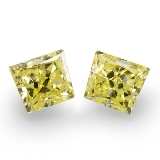 0,46 Karat Fancy Yellow Trapez-Diamanten (SI1)