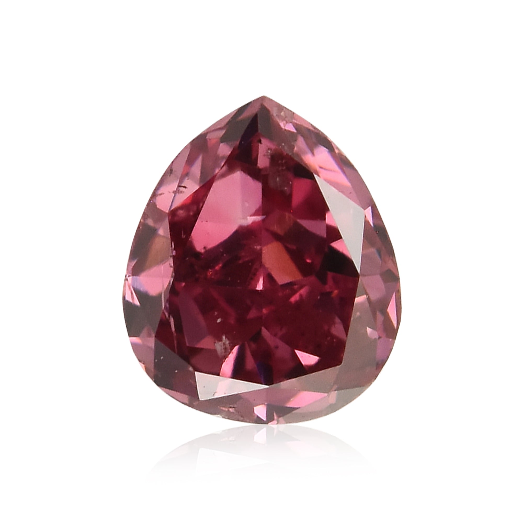0.19 Carat Fancy Deep Pink Pear Diamond I1 GIA | LEIBISH 0.19 Carat Fancy Deep Pink Pear Diamond I1 GIA | LEIBISH