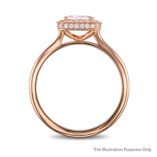 1.47 Carat Faint Pink Radiant Diamond VS2 GIA