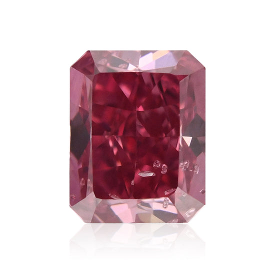 0.43 Carat Fancy Vivid Purplish Pink Radiant Diamond I1 ARGYLE & GIA