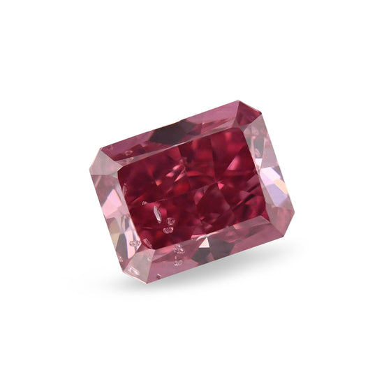 0.43 Carat Fancy Vivid Purplish Pink Radiant Argyle Diamond I1 GIA