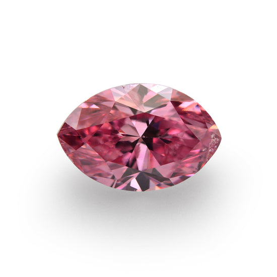 0.50 Carat Fancy Vivid Purplish Pink Marquise Diamond (SI2) GIA