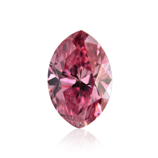 0.50 Carat Fancy Vivid Purplish Pink Marquise Diamond (SI2) GIA
