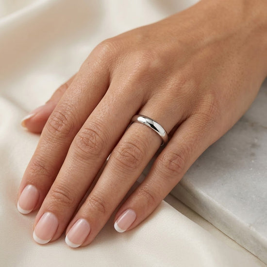 Comfort Fit Domed Wedding Band-3.0MM