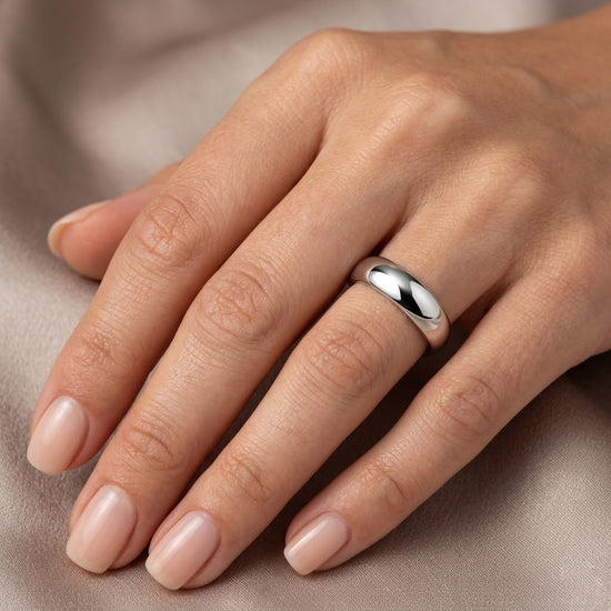 خاتم زواج مقبب ومريح - 5.0 مم