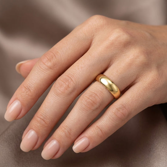 خاتم زواج مقبب ومريح - 5.0 مم