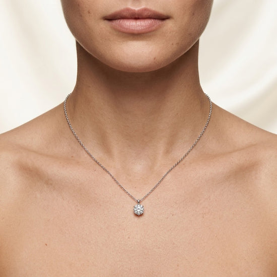 Round Solitaire Diamond Pendant