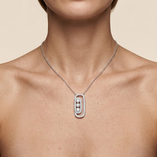 Round Brilliant Diamond Drop Pendant