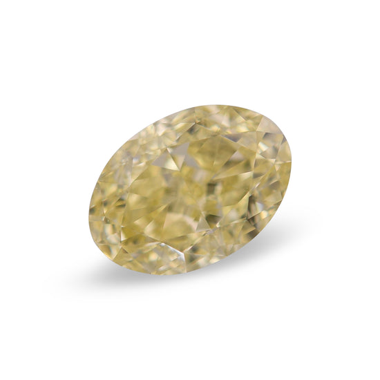 1.00 Carat Fancy Yellow Oval Diamond VS2 GIA