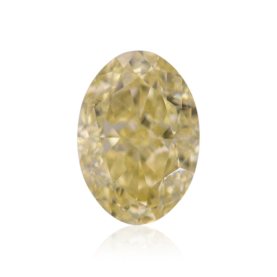 1.00 Carat Fancy Yellow Oval Diamond VS2 GIA