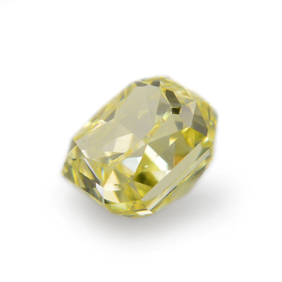 0.42 Carat Fancy Intense Yellow Radiant Diamond VS2 IGI