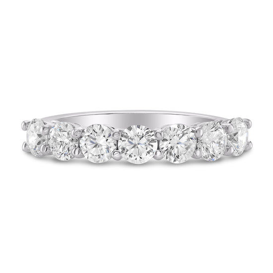 7 Stone Diamond Band Ring