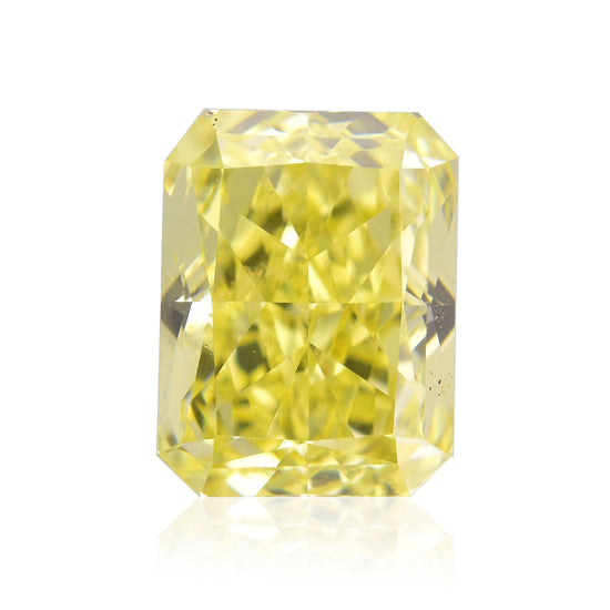 0.73 Carat Fancy Yellow Radiant Diamond VS2 GIA