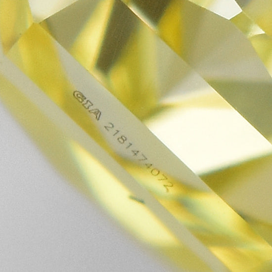 0.81 Carat Fancy Yellow Radiant Diamond VS2 GIA